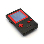 Konsole Custom Case schwarz-rot + Backlight blau