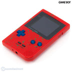 Konsole Custom Case rot-grün + Backlight rot