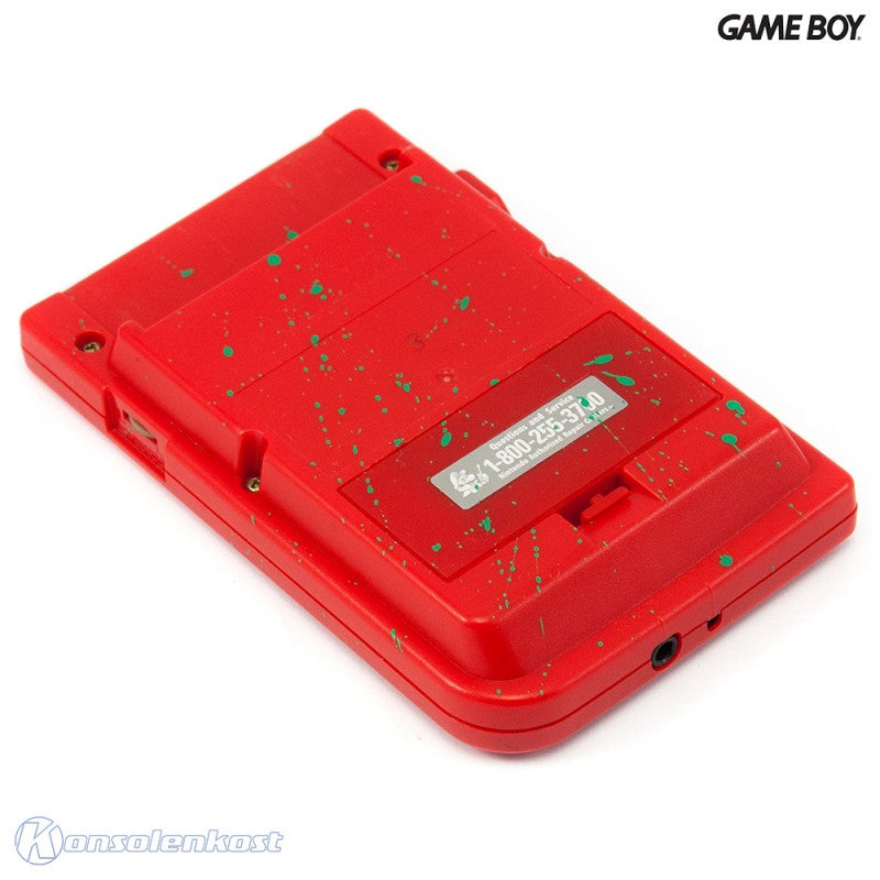 Konsole Custom Case rot-grün + Backlight rot