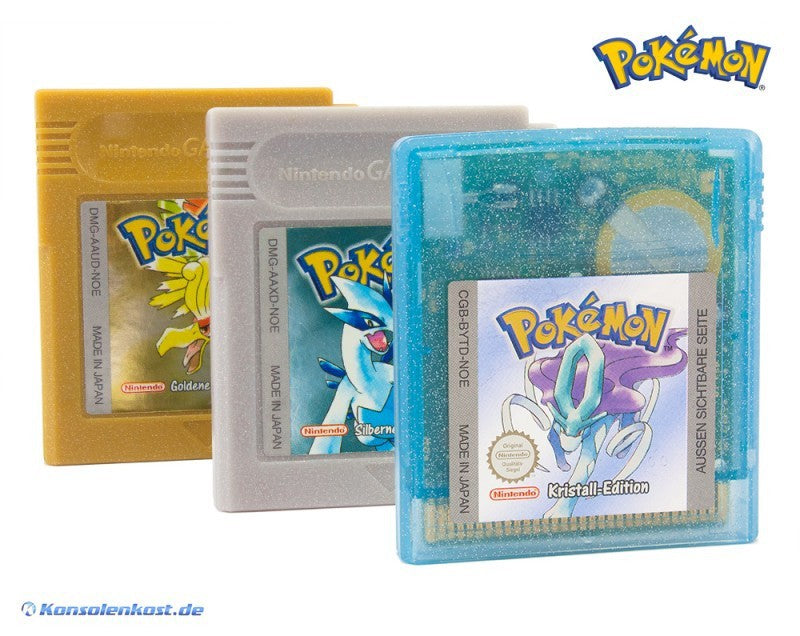 Pokemon Bundle: Kristall + Silber + Gold (DE)