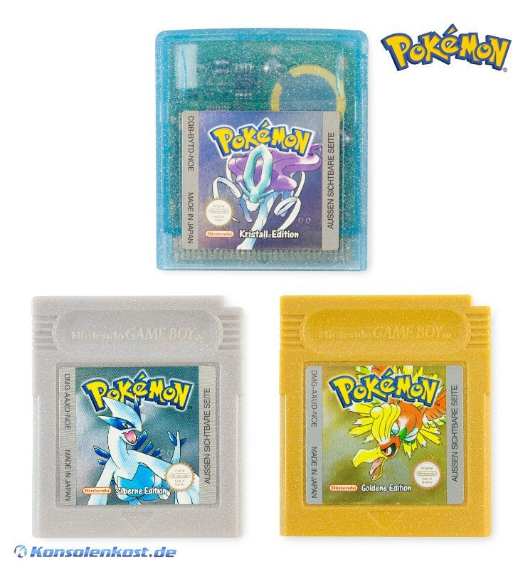Pokemon Bundle: Kristall + Silber + Gold (DE)
