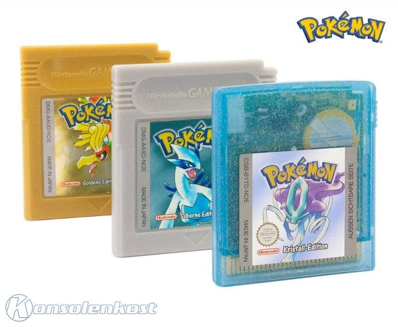 Pokemon Bundle: Kristall + Silber + Gold (DE)