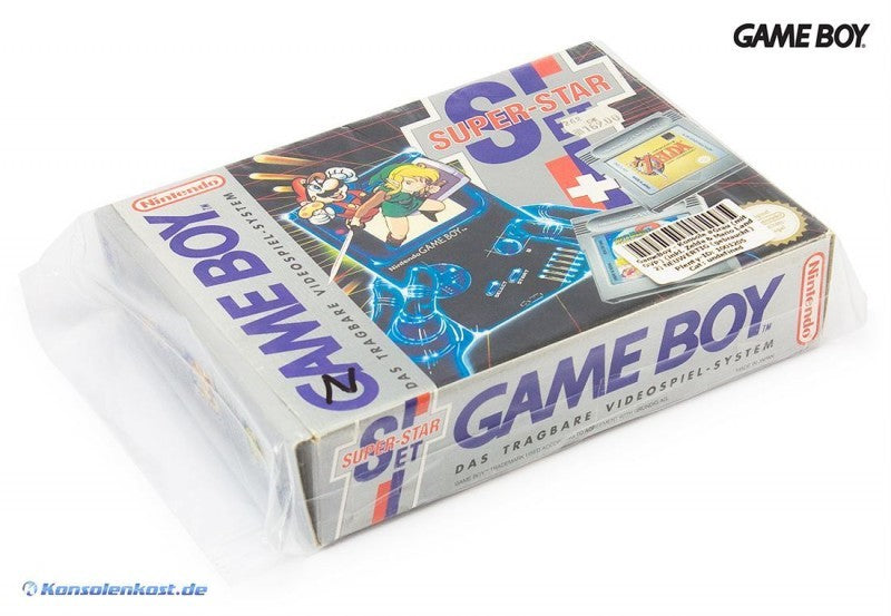 Konsole Classic DMG-01 grau Super Star Set + Zelda + Mario Land 2
