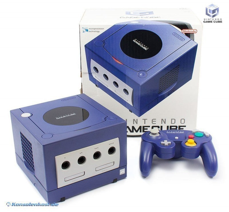 Konsole lila + Original Controller