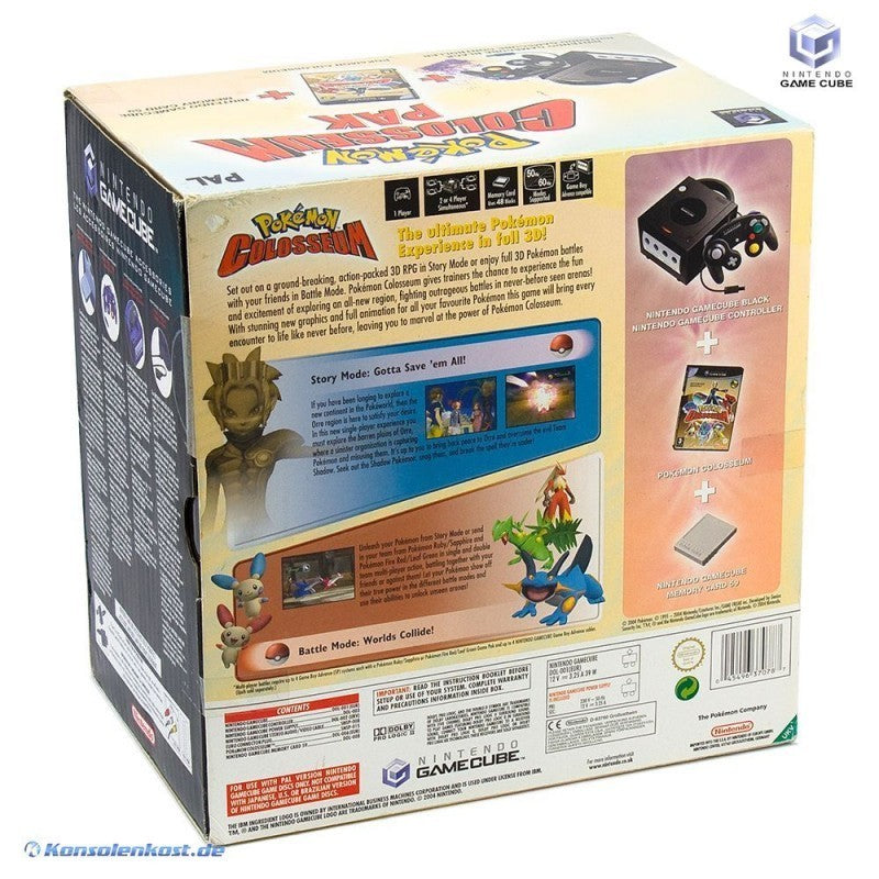 Konsole Pokemon Colosseum Pak + Spiel + Original Controller + Memory Card 59