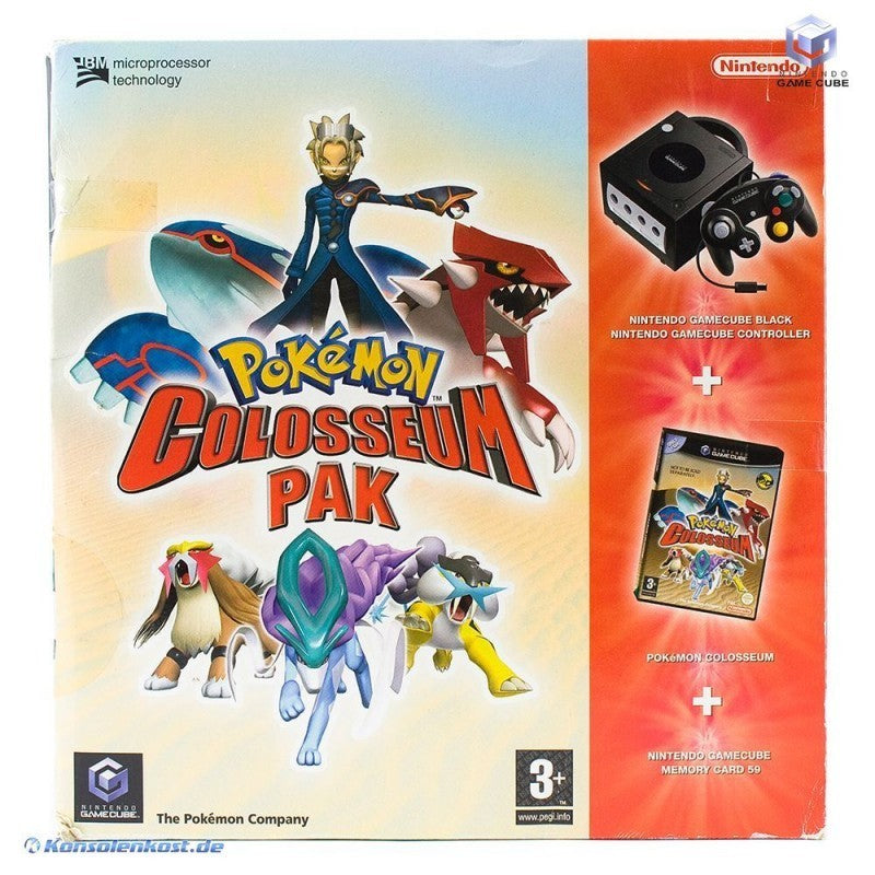 Konsole Pokemon Colosseum Pak + Spiel + Original Controller + Memory Card 59