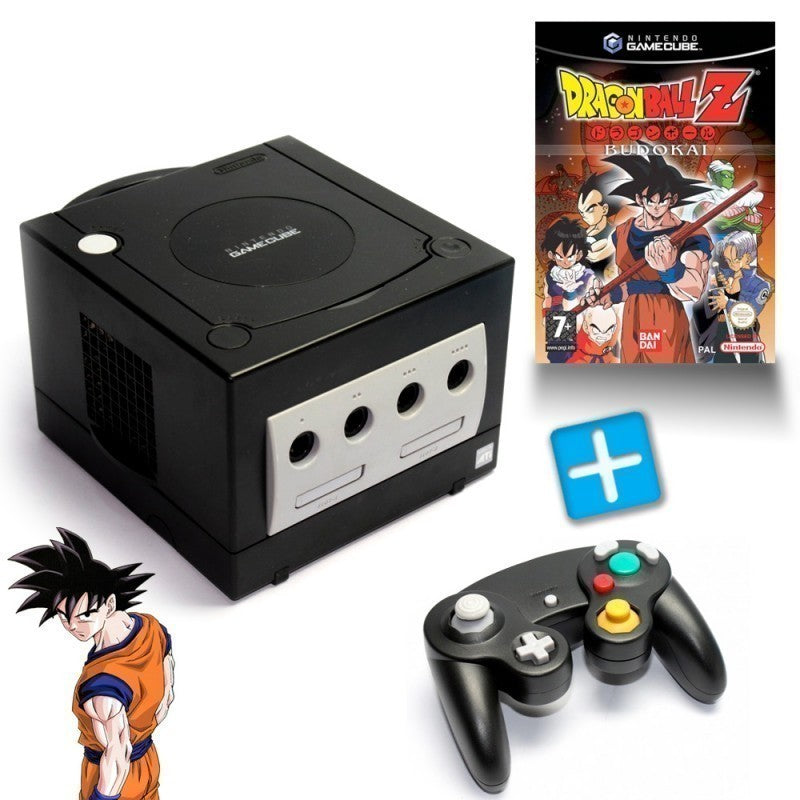 Konsole schwarz + Dragon Ball Z 1 + Controller