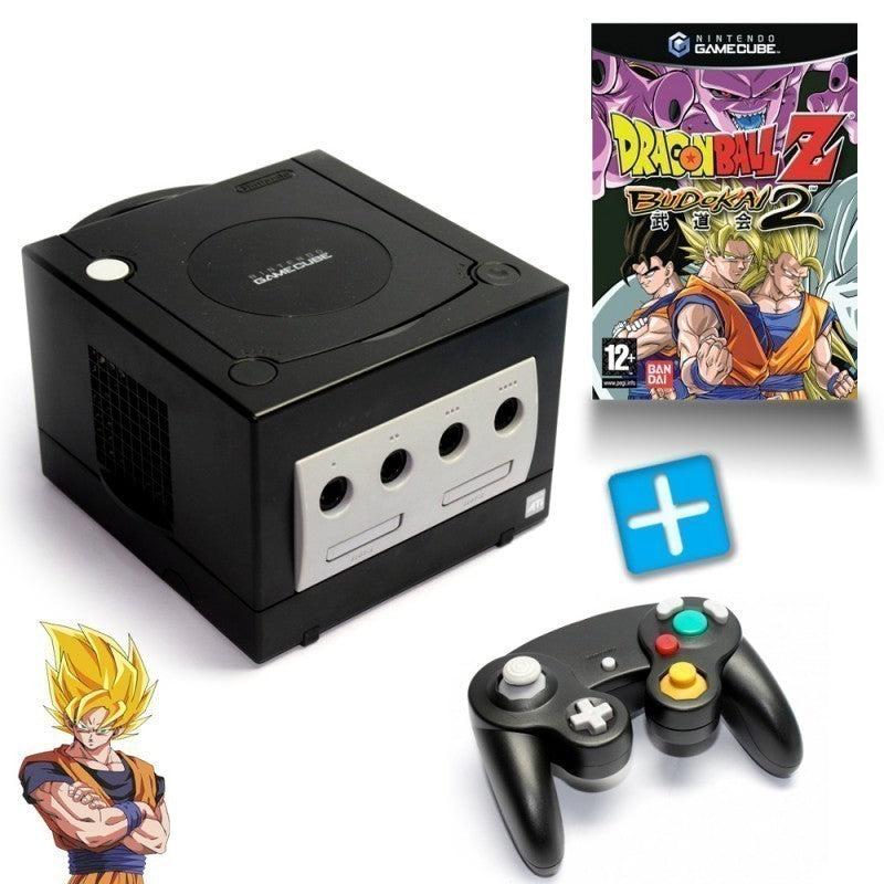 Konsole schwarz + Dragon Ball Z 2 + Controller