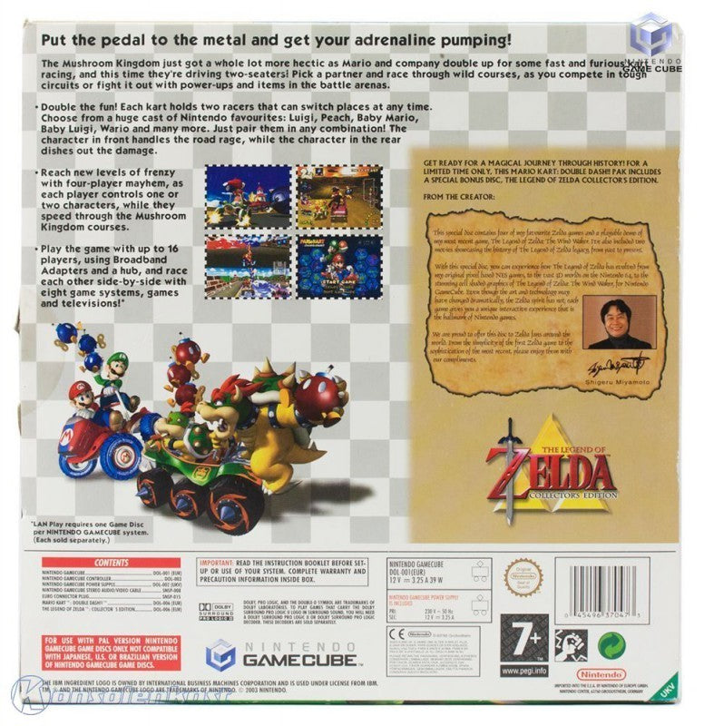 Konsole Mario Kart & Zelda Pak + Spiele + Original Controller — Limited Edition