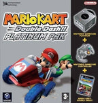 Konsole silber Mario Kart Platinum Pak + Spiel + Orginal Controller