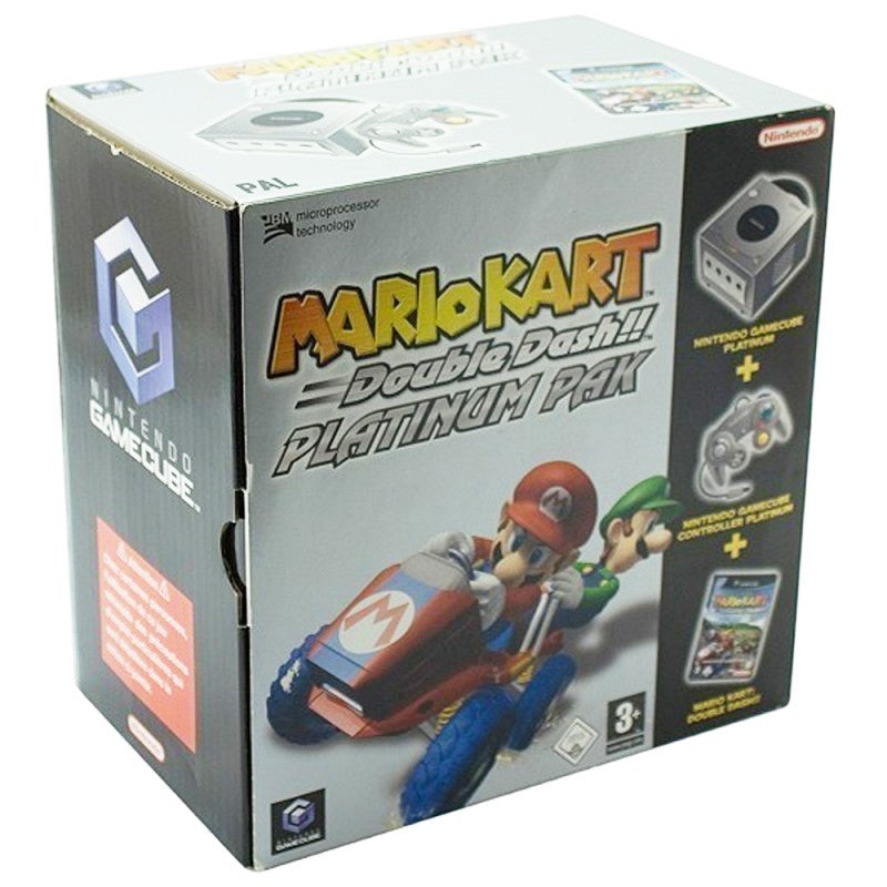 Konsole silber Mario Kart Platinum Pak + Spiel + Orginal Controller