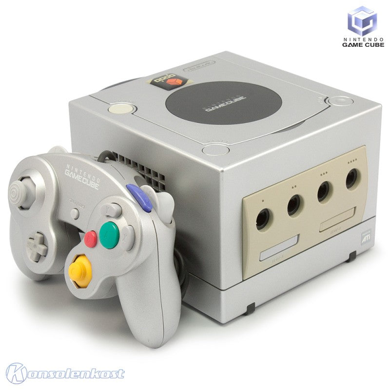 Konsole silber qoob-chip Mod + Original Controller + Zubehör