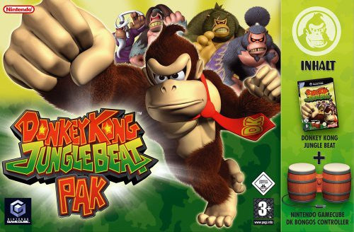 Original Bongo Controller / Bongos Donkey Konga 2 Pak + Spiel