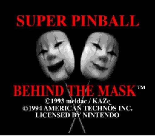 Super Pinball: Behind the Mask (JP)
