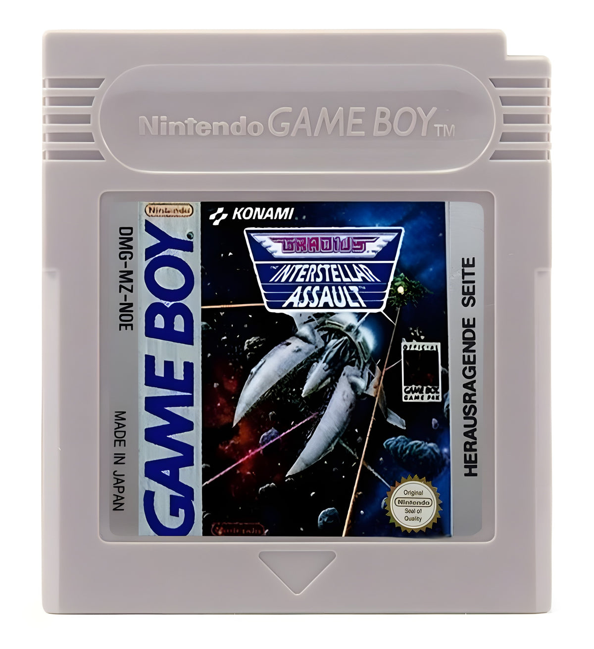 Das Modul von Gradius - Interstellar Assault für GameBoy