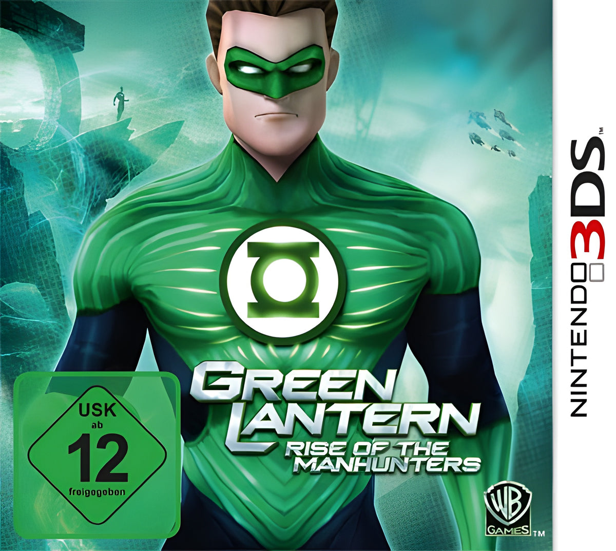Das Cover von Green Lantern: Rise of the Manhunters für Nintendo 3DS
