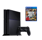 Konsole 500GB schwarz + GTA V + Original Controller