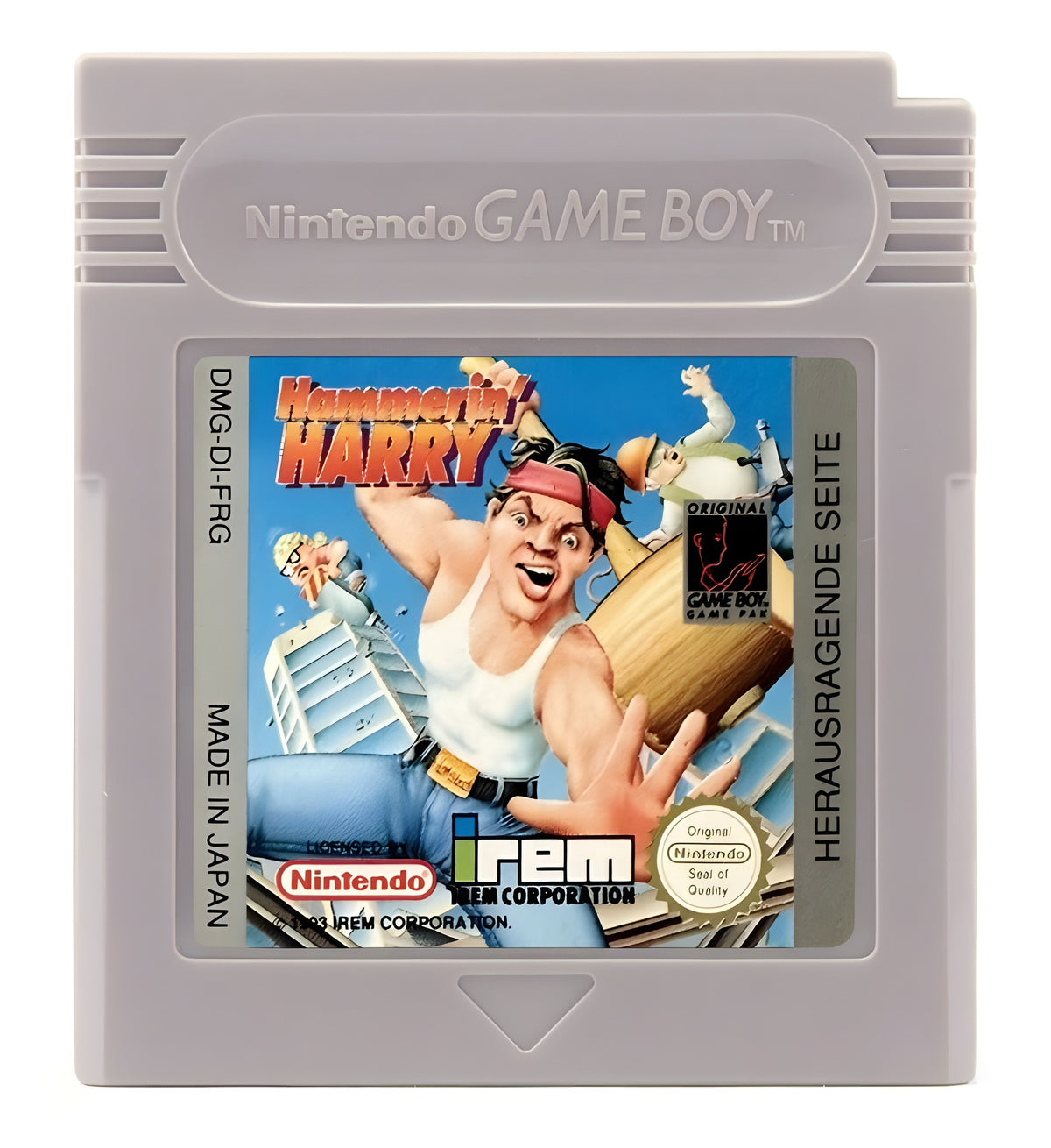 Das Modul von Hammerin' Harry für GameBoy