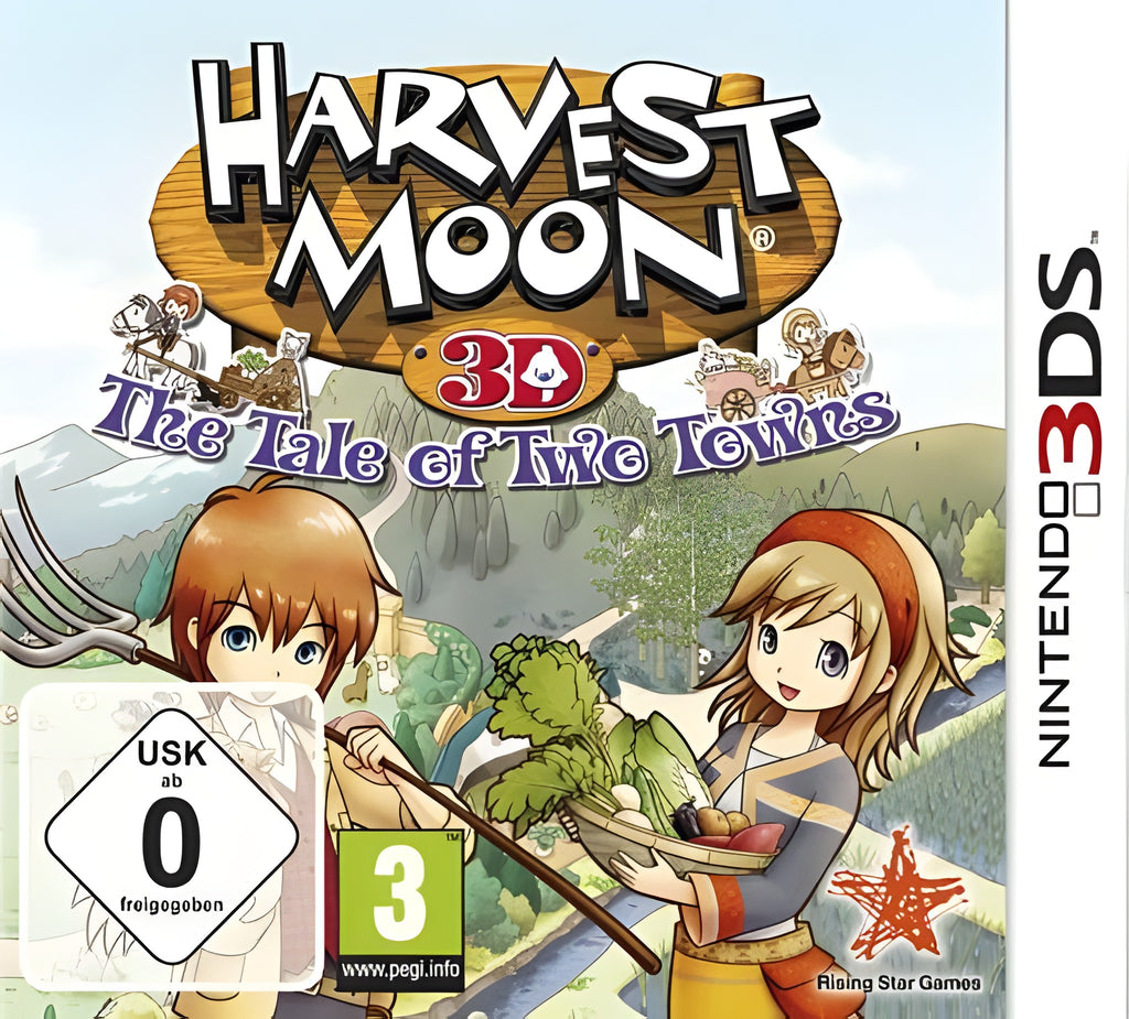 Harvest Moon 3D: Geschichten zweier Städte (DE) – Cover Vorderseite