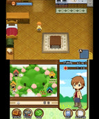 Harvest Moon 3D: Geschichten zweier Städte für Nintendo 3DS zeigt eine Figur in einem möblierten Haus.