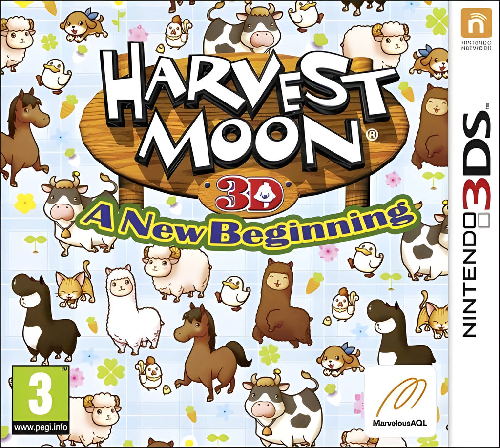 Das Cover von Harvest Moon 3D: New Beginning für Nintendo 3DS