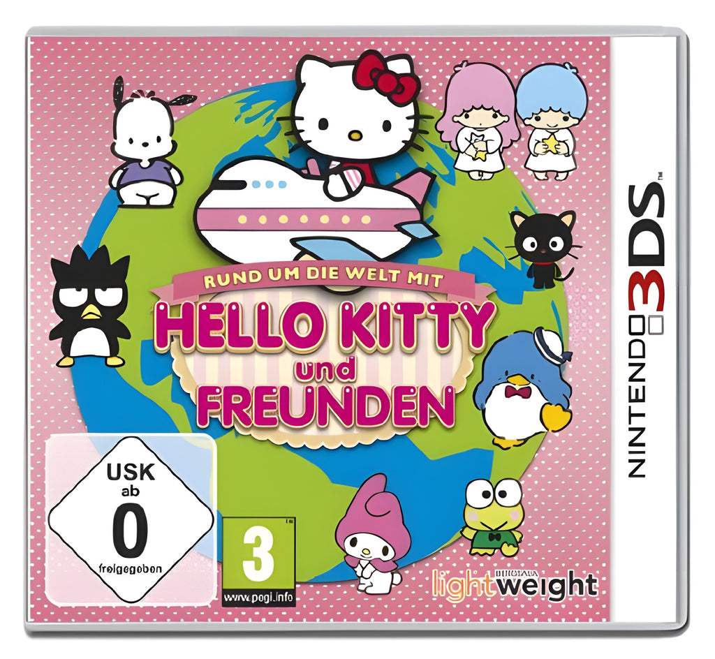 Das Cover von Hello Kitty & Freunde: Rund um die Welt für Nintendo 3DS