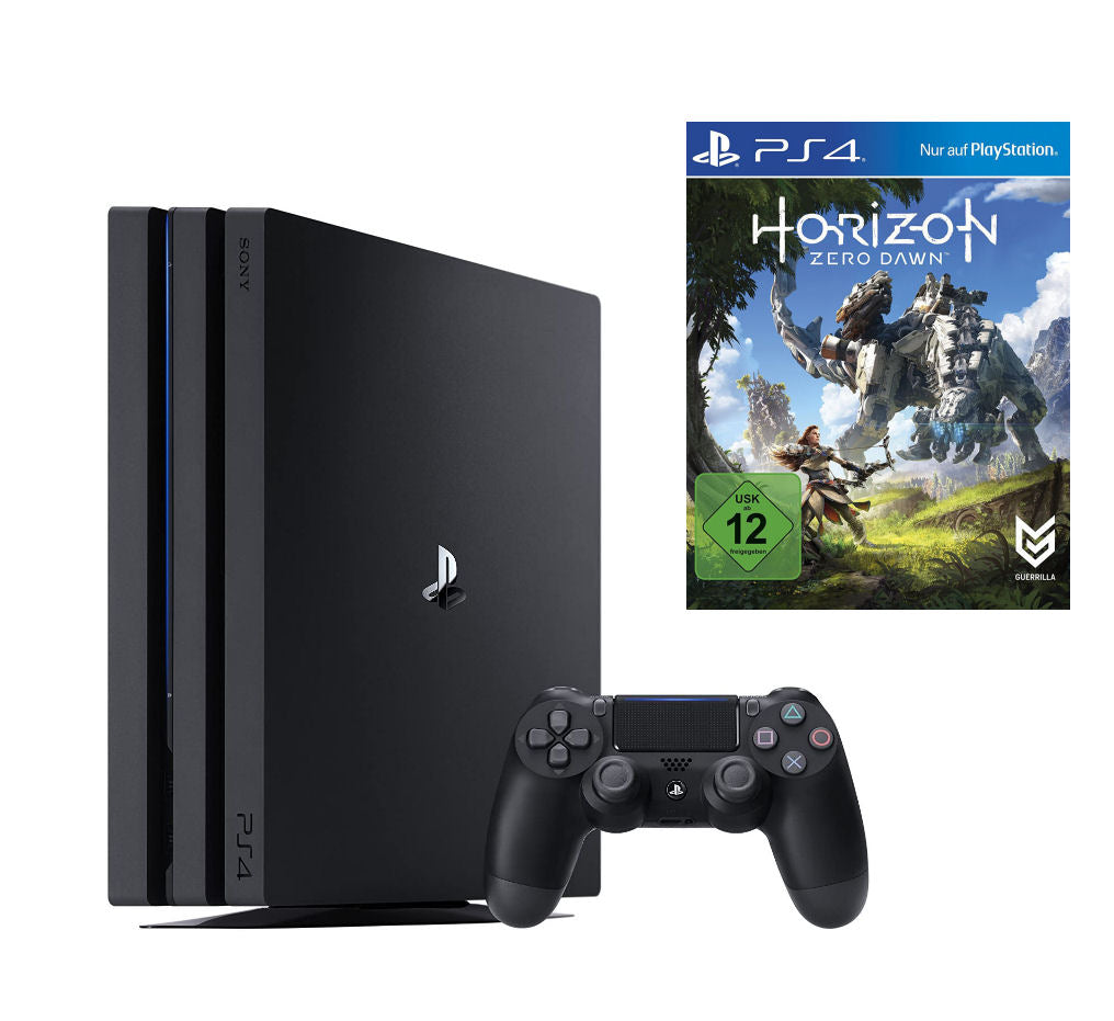 Konsole Pro 1TB schwarz + Horizon: Zero Dawn + Original Controller