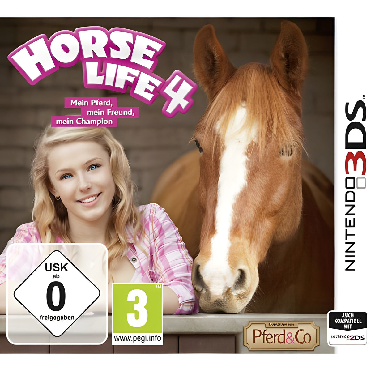 Das Cover von Horse Life 4: Mein Pferd, mein Freund, mein Champion für Nintendo 3DS