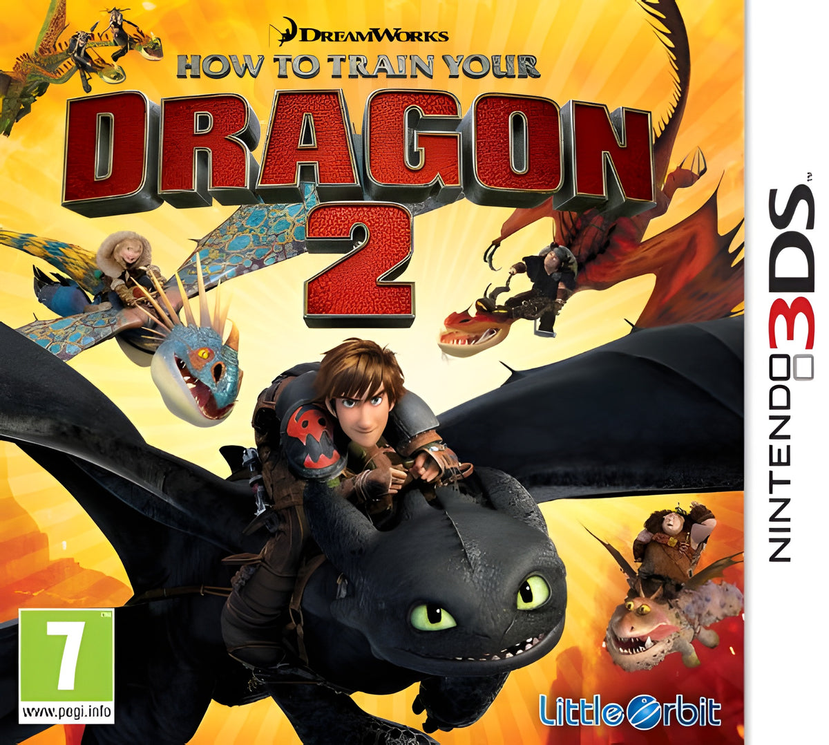Das Cover von How to Train Your Dragon 2 für Nintendo 3DS