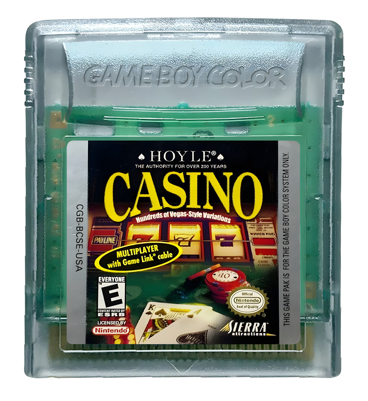 Das Modul von Hoyle Casino für GameBoy Color