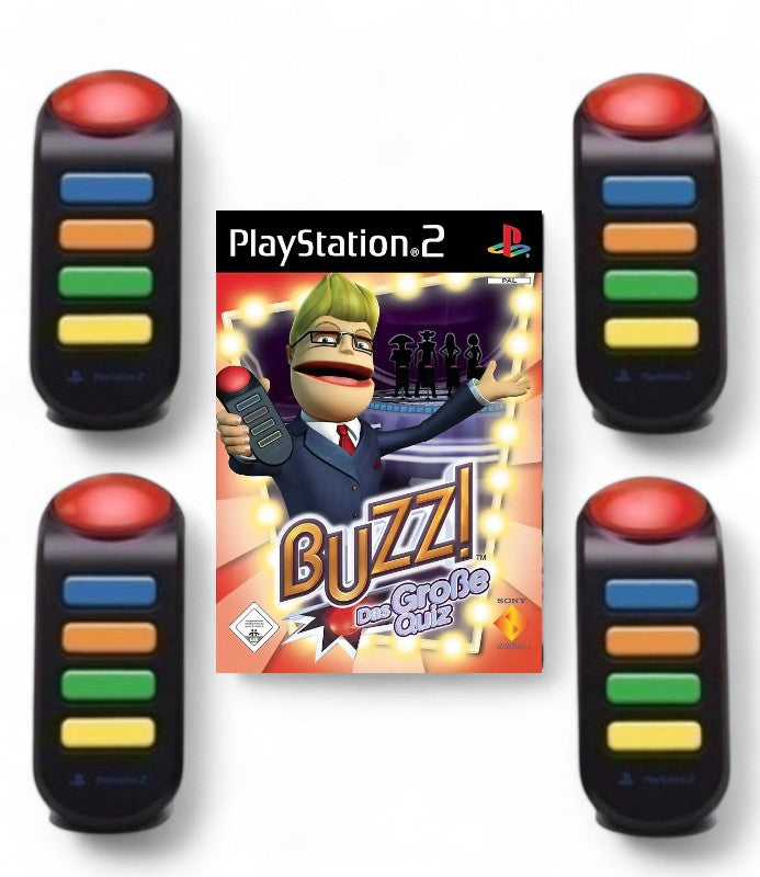 BUZZ!: Das große Quiz + 4 Buzzer