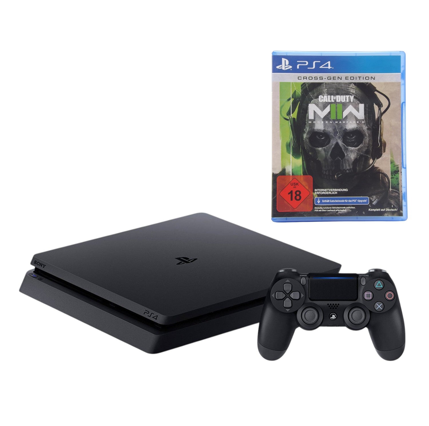 Konsole Slim 500GB schwarz + CoD: Modern Warfare II + Original Controller (DE)
