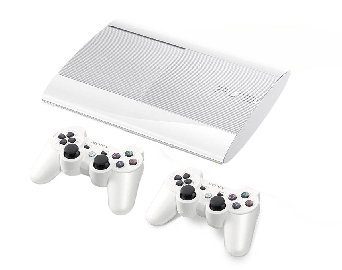 Konsole Super Slim 500GB weiß + 2 Original Controller
