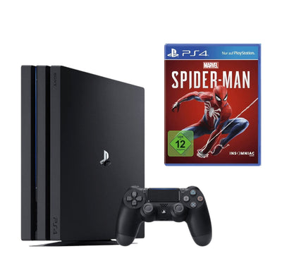 Konsole Pro 1TB schwarz + Spider-Man + Original Controller