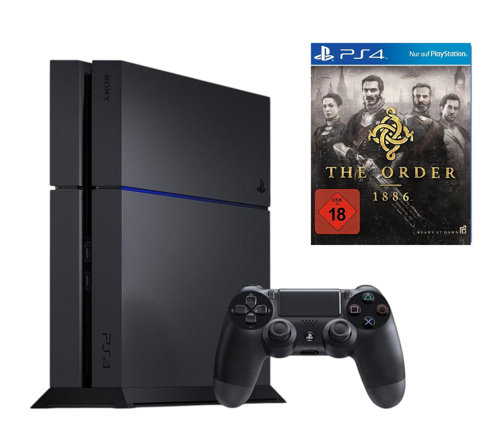 Konsole 500GB schwarz + The Order 1886 + Original Controller