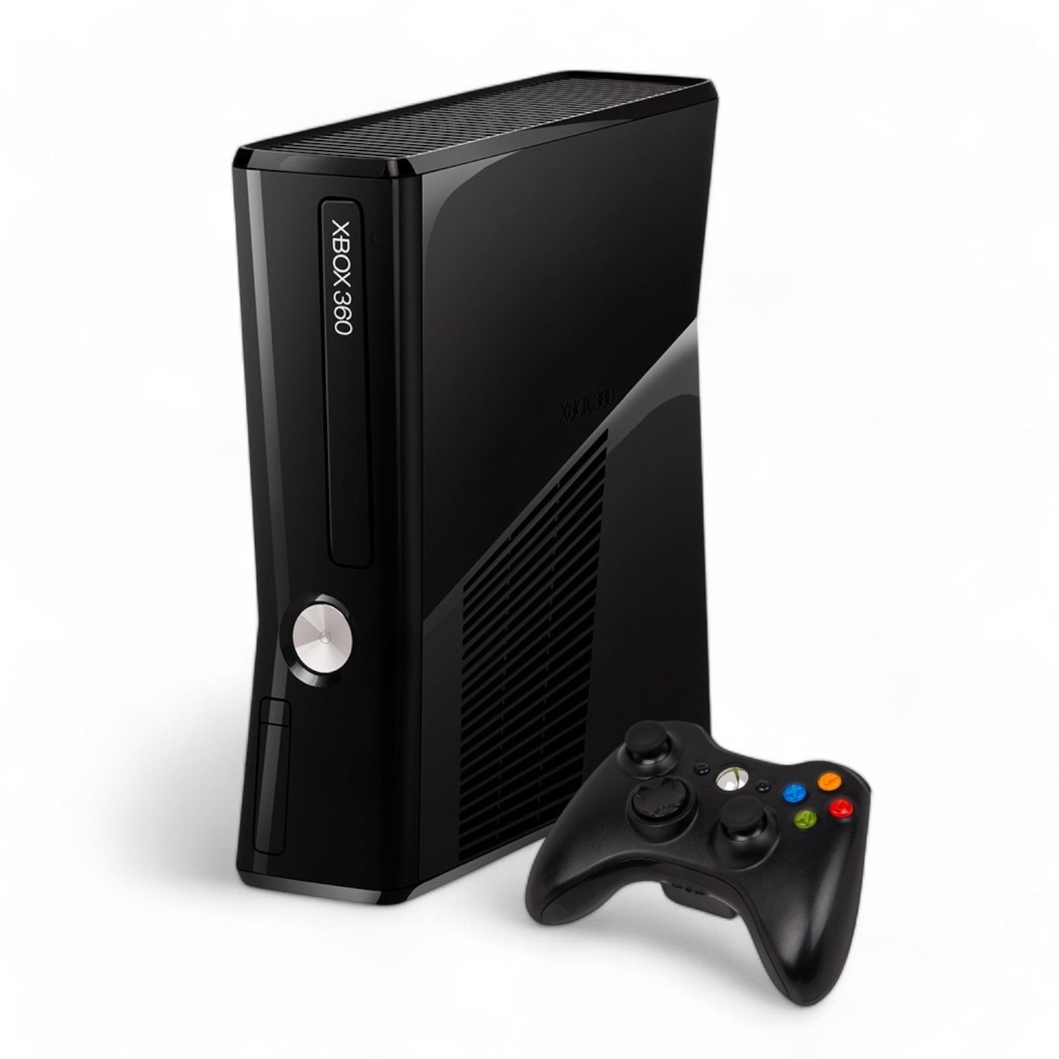 Konsole Slim 250GB glossy-schwarz + Original Controller + Zubehör