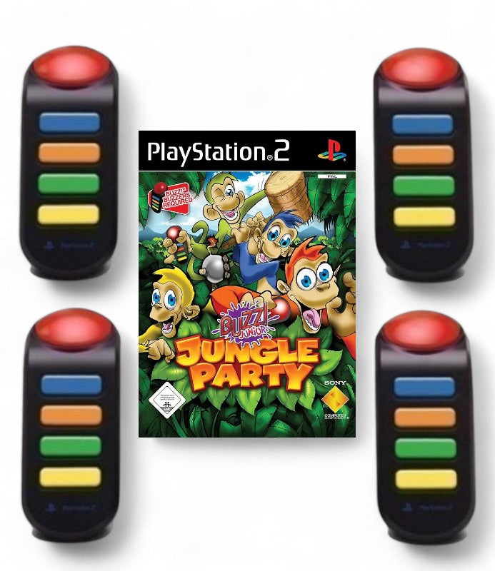 BUZZ! Junior: Jungle Party + 4 Buzzer