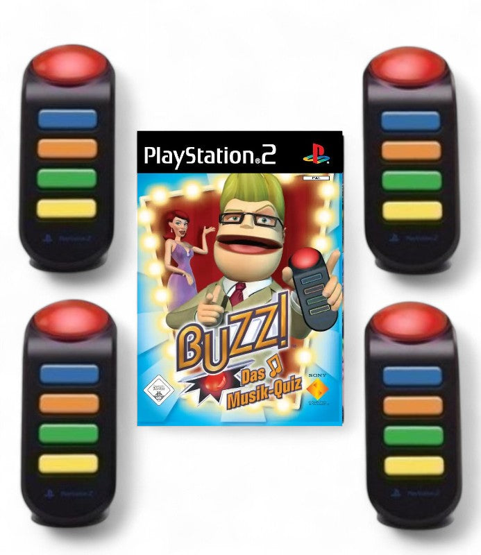 BUZZ!: Das Musik-Quiz + 4 Buzzer