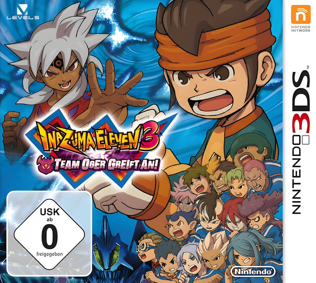 Das Cover von Inazuma Eleven 3: Team Oger greift an! für Nintendo 3DS