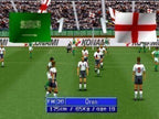 Eine Spielszene aus International Superstar Soccer Pro 98 zeigt England gegen Saudi-Arabien.