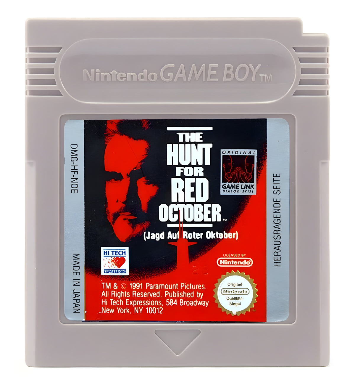 Das Modul von Jagd auf roter Oktober / The Hunt for Red October für GameBoy