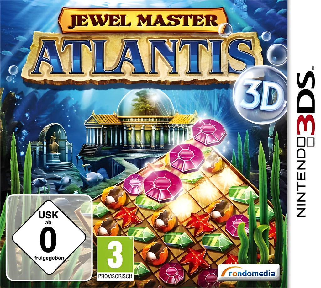 Das Cover von Jewel Master: Atlantis 3D für Nintendo 3DS