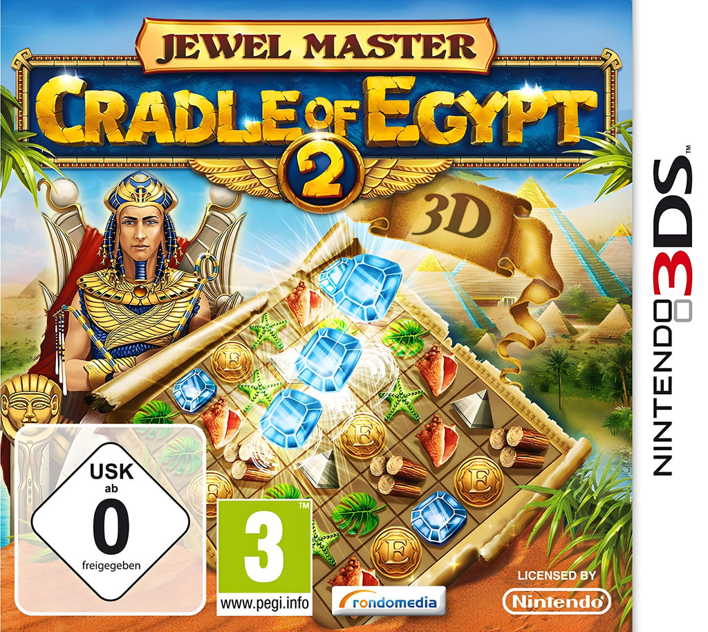 Das Cover von Jewel Master - Cradle of Egypt 2 3D für Nintendo 3DS