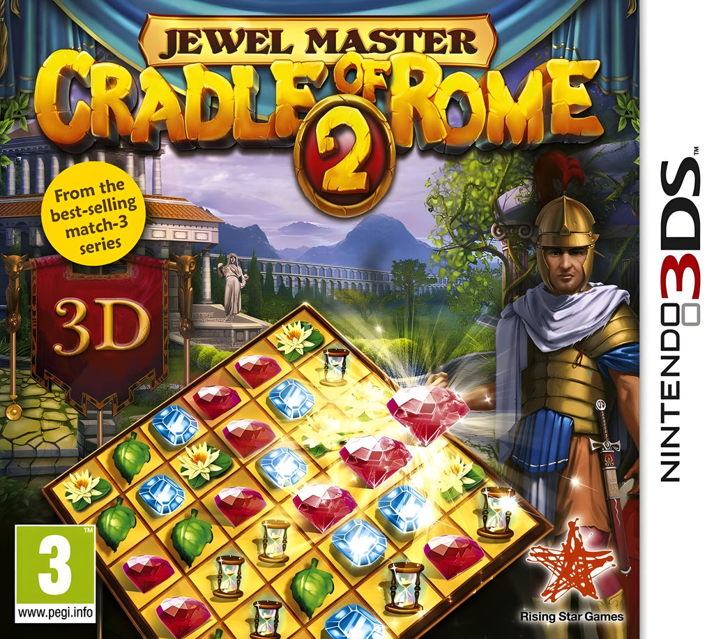 Das Cover von Jewel Master: Cradle of Rome 2 für Nintendo 3DS