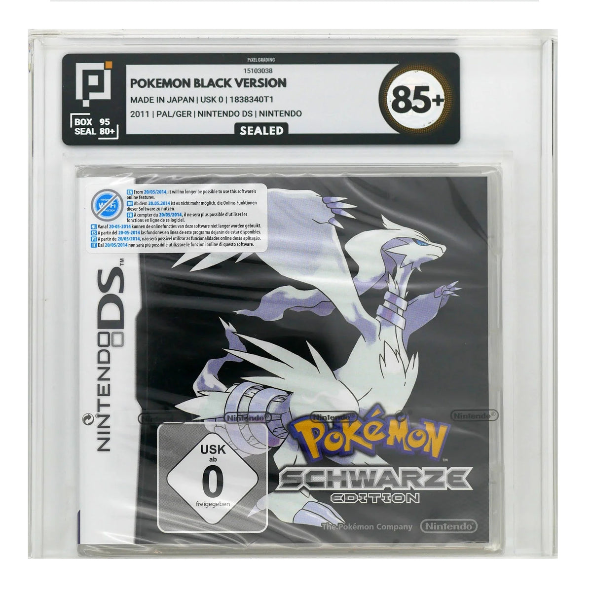 Pokemon: Schwarze Edition Pixel Grading SEALED 85+ (DE) · Sammlerstück