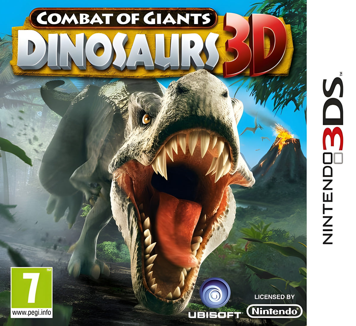 Das Cover von Kampf der Giganten Dinosaurier 3D für Nintendo 3DS