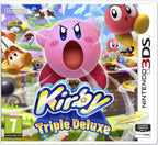 Das Cover von Kirby: Triple Deluxe für Nintendo 3DS mit PEGI 7 Siegel zeigt Kirby mit offenem Mund.