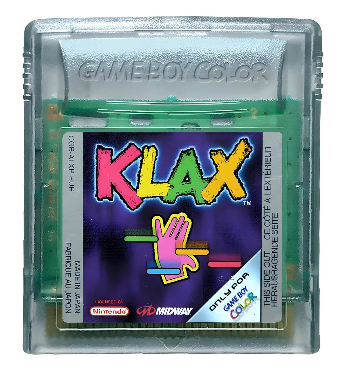 Das Modul von Klax für GameBoy Color