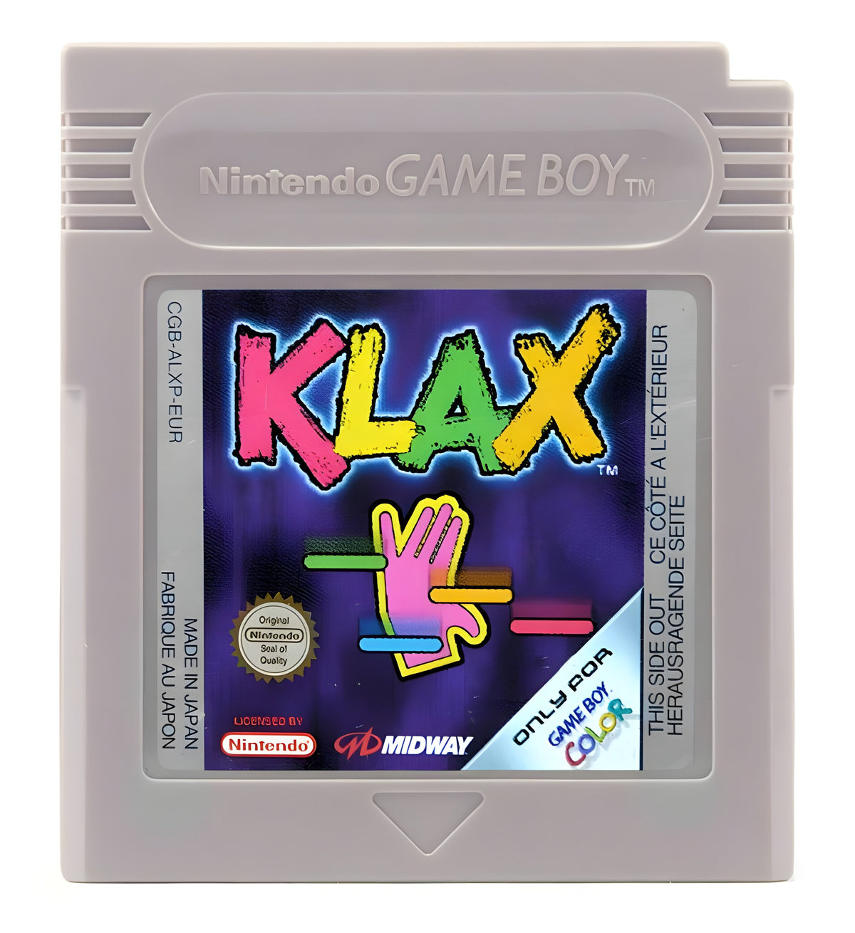 Das Modul von Klax für GameBoy