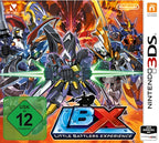 LBX: Little Battlers Experience zeigt auf dem Cover fünf Roboter und das USK ab 12 Siegel.